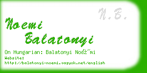 noemi balatonyi business card